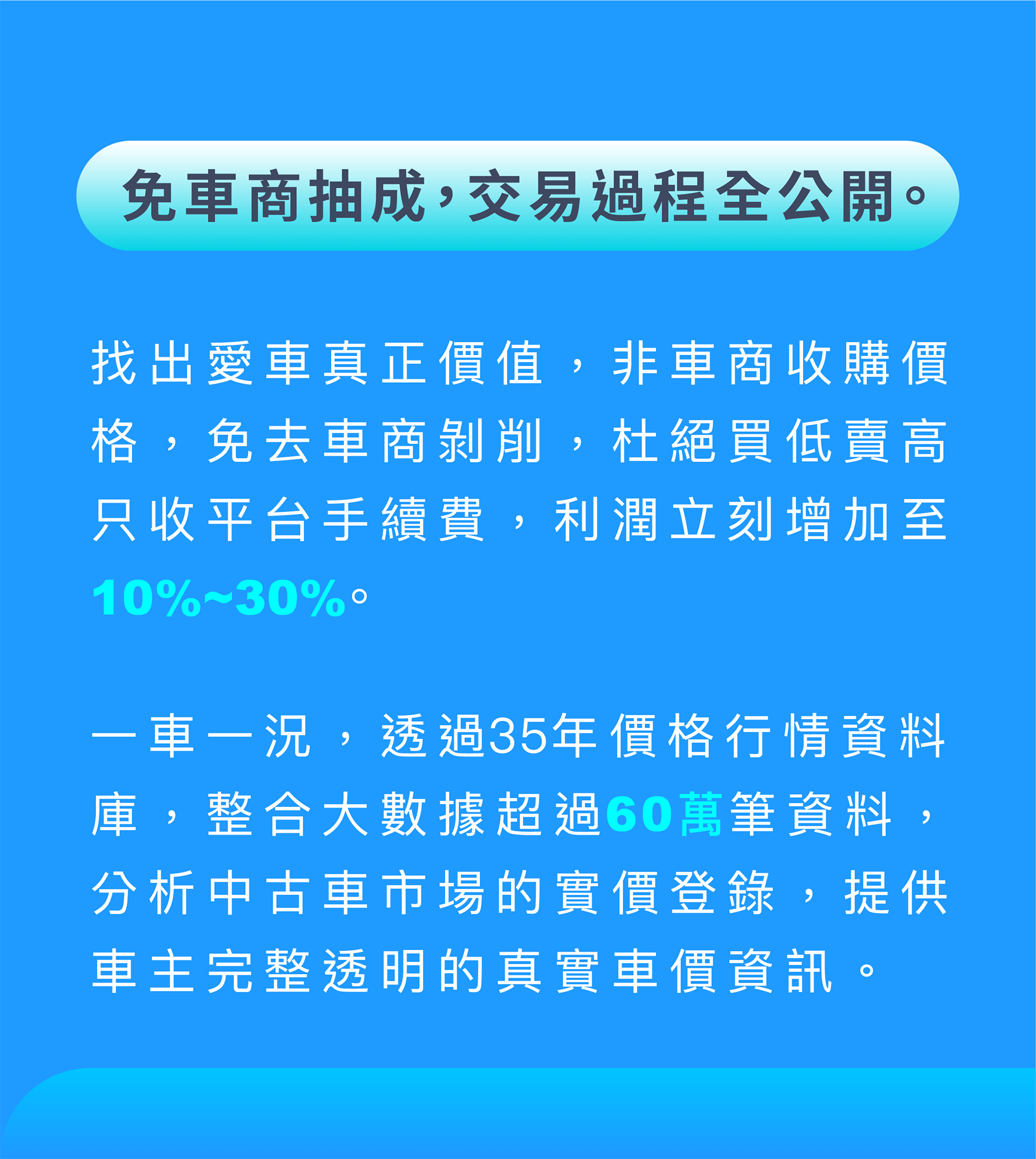 Allmycar是最可靠透明的中古車網路交易平台 讓自售中古車有最好體驗