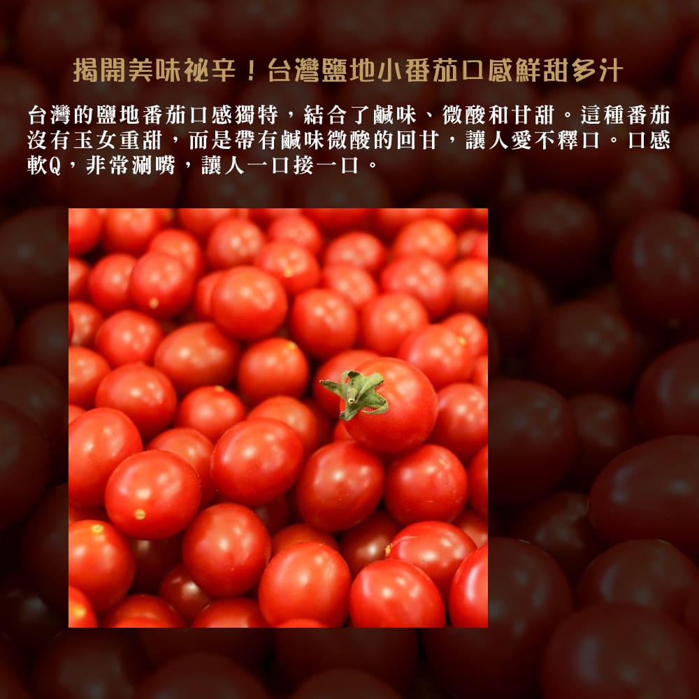 【每日宅鮮】任選$699免運 台灣鹽地番茄（600g±5% x1盒）