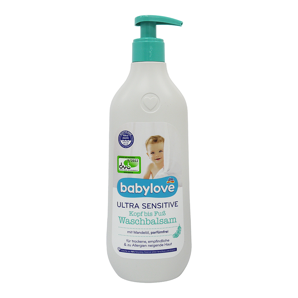 德國dm Babylove 敏感肌二合一洗髮沐浴乳(500ml)
