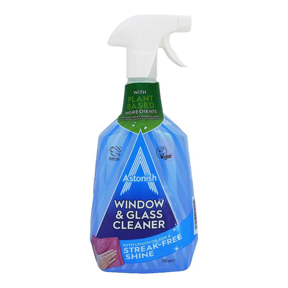 英國 ASTONISH 玻璃清潔劑 桉樹和檸檬香味 (750ml)