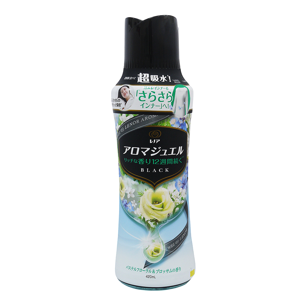 日本P&G Lenor HAPPINESS 衣物清香顆粒-香香豆-微風百花香(420ml)