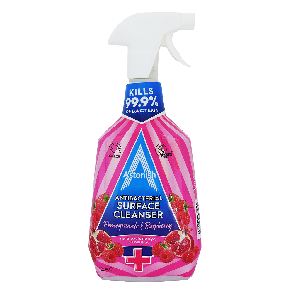 英國 Astonish 抗菌表面清潔劑 石榴和覆盆子 (750ml)