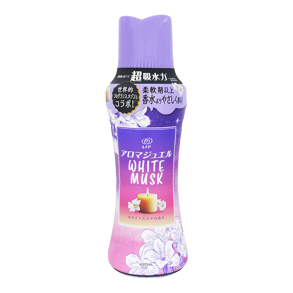 日本P&G Lenor AROMA JEWEL 衣物清香顆粒-香香豆-白麝香(420ml)