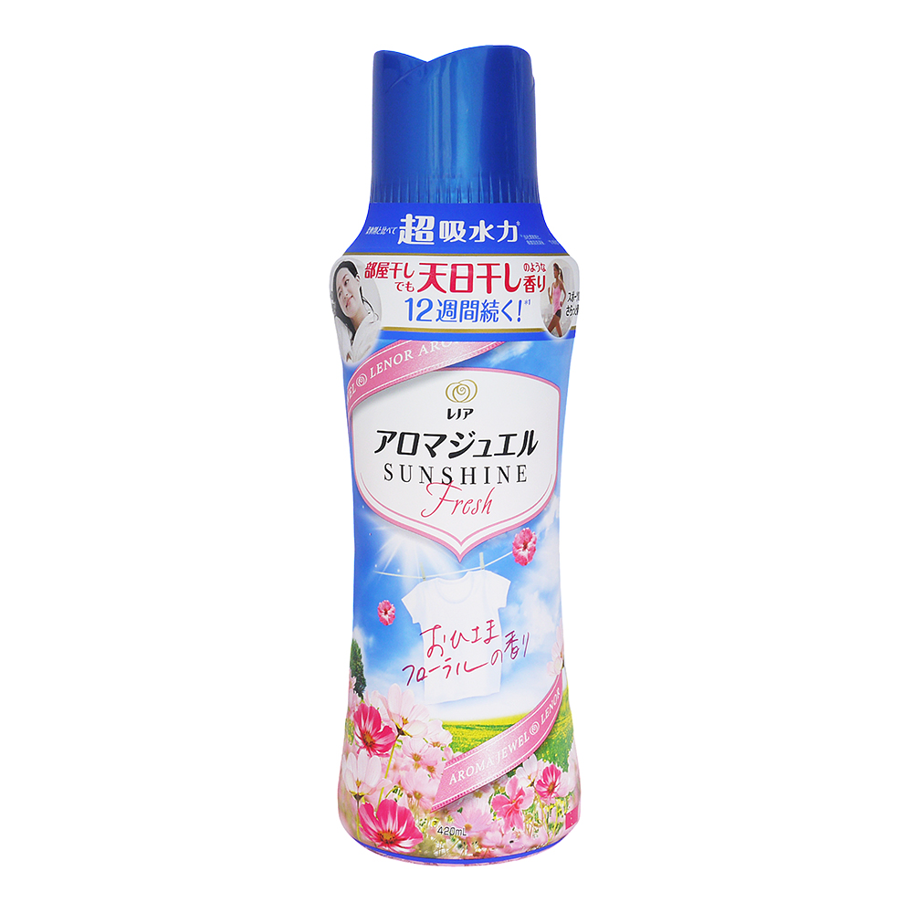 日本P&G Lenor AROMA JEWEL 蘭諾 衣物清香顆粒-香香豆-太陽花香(420ml)
