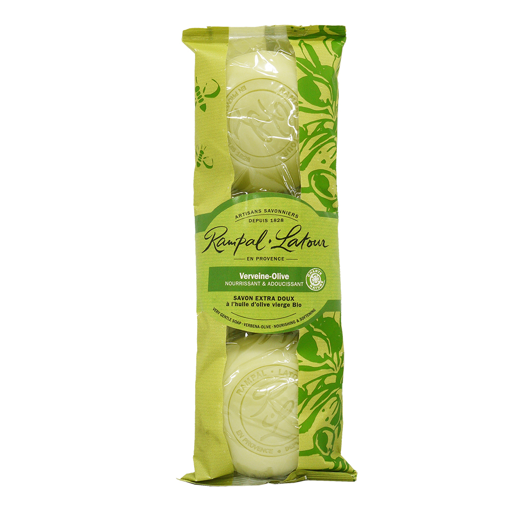 法國RAMPAL LATOUR 歐巴拉朵 甜杏仁油香皂-馬鞭草橄欖 (150公克x3)
