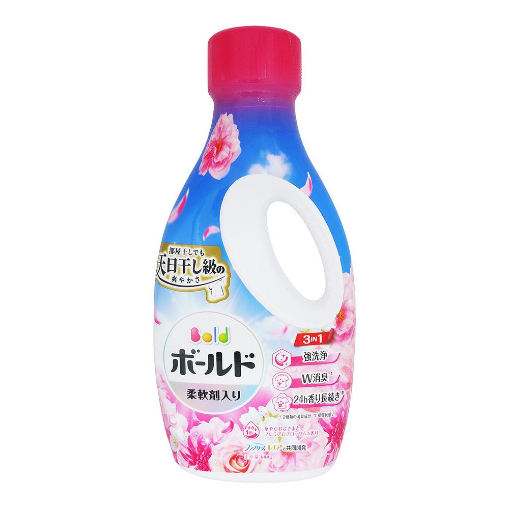 日本P&G Bold 超濃縮洗衣精-濃郁花香(680g)