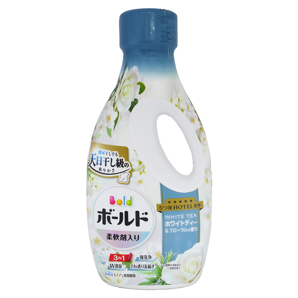 日本P&G Bold 超濃縮洗衣精-白茶花香(680g)