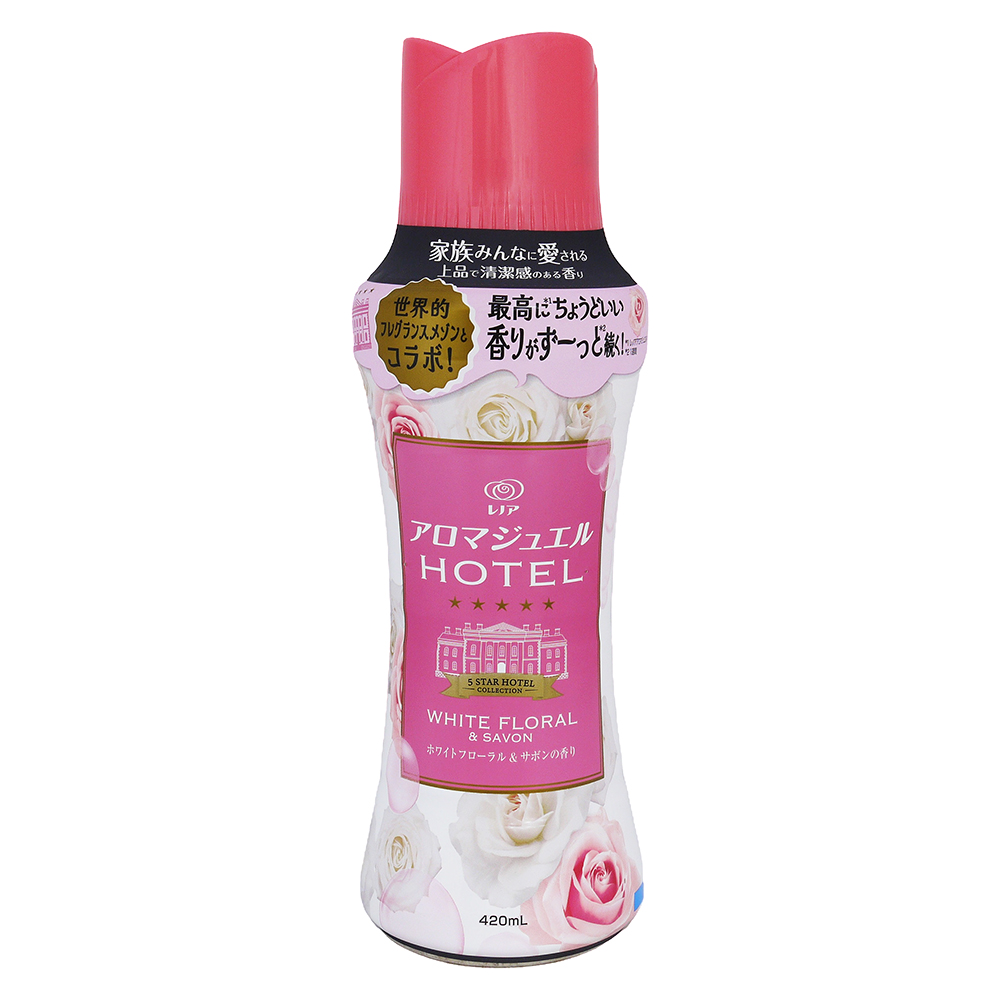 日本P&G Lenor HAPPINESS 蘭諾 衣物清香顆粒-香香豆-淨白皂香(420ml)