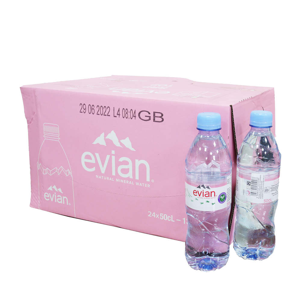 EVIAN 礦泉水 塑膠瓶裝(500mlx24瓶)