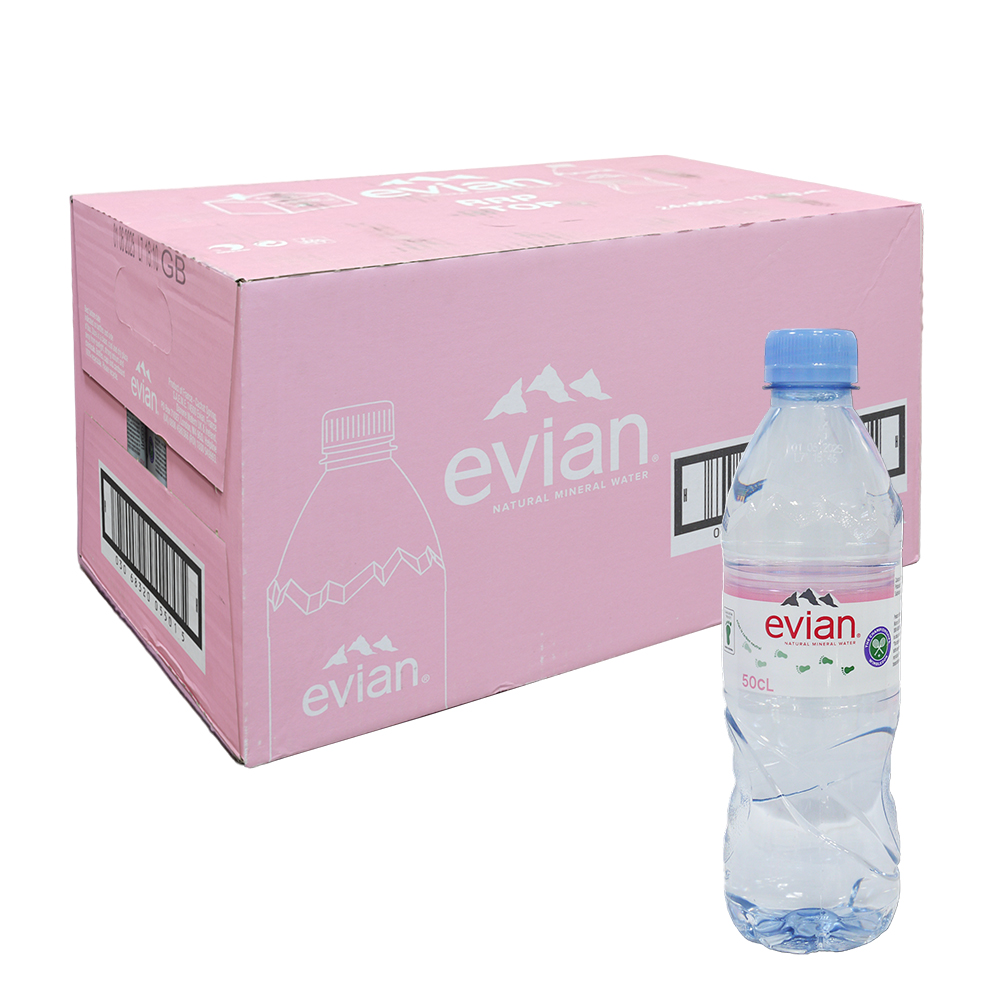 法國 EVIAN 礦泉水 塑膠瓶裝(500mlx24瓶)