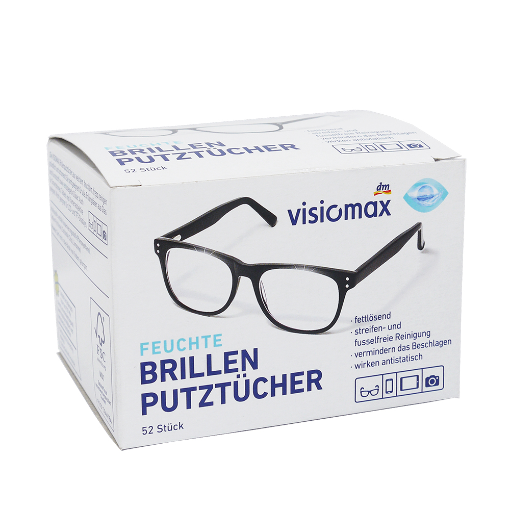 吸引力生活好物 - 德國dm VISIOMAX 眼鏡清潔布(52片裝)