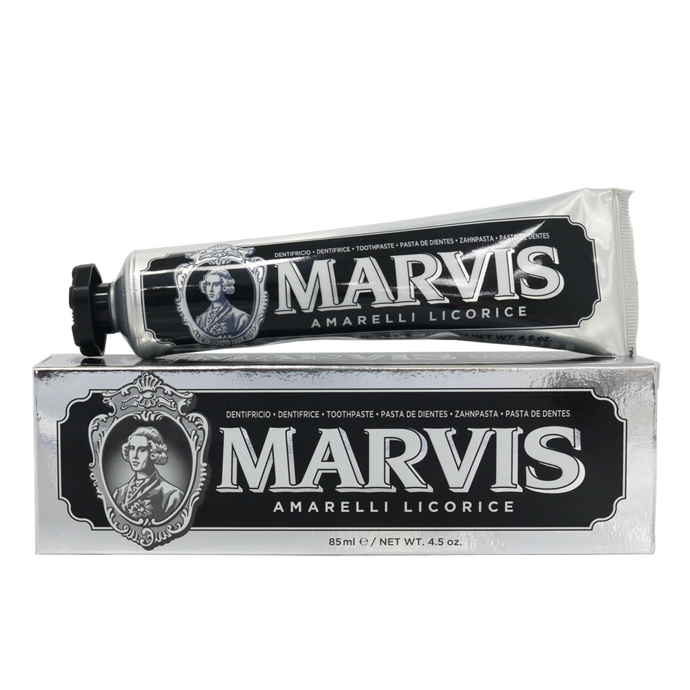 義大利MARVIS 頂級牙膏甘草薄荷(85ML黑)