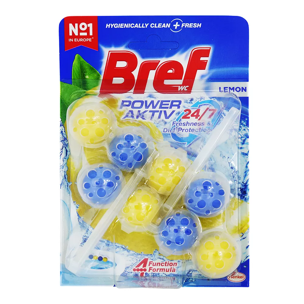 德國BREF 馬桶潔廁球  檸檬 (4顆x2/卡)