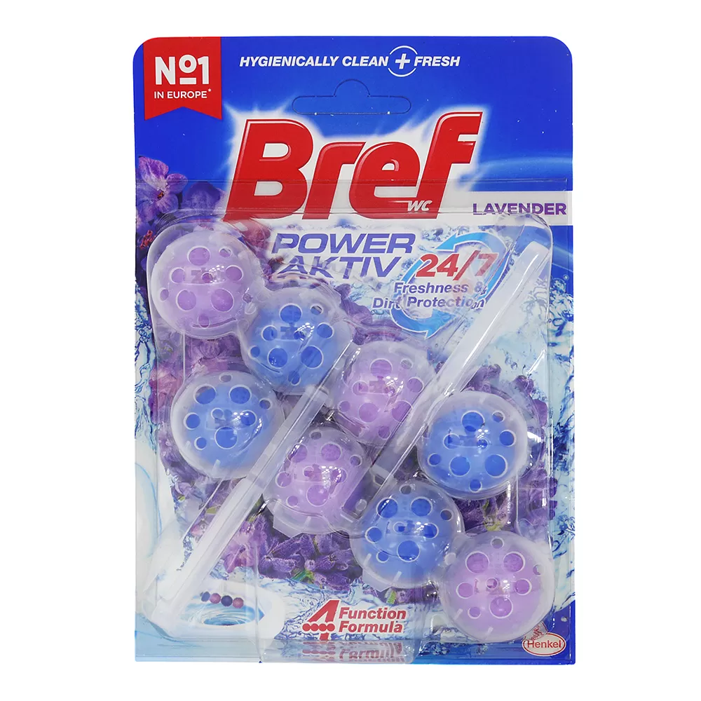 德國BREF 馬桶潔廁球 薰衣草 (4顆x2/卡)