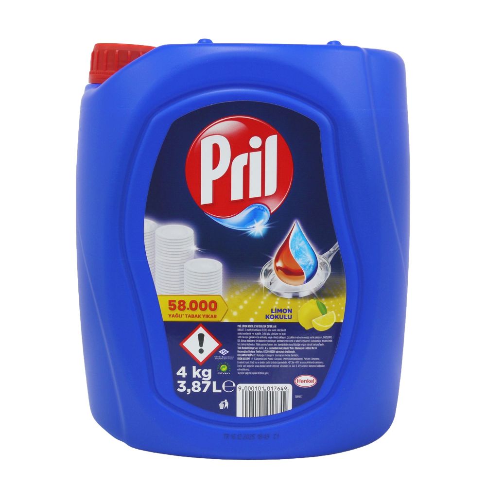 德國PRIL  濃縮洗碗精 檸檬(4000g/3868ml)