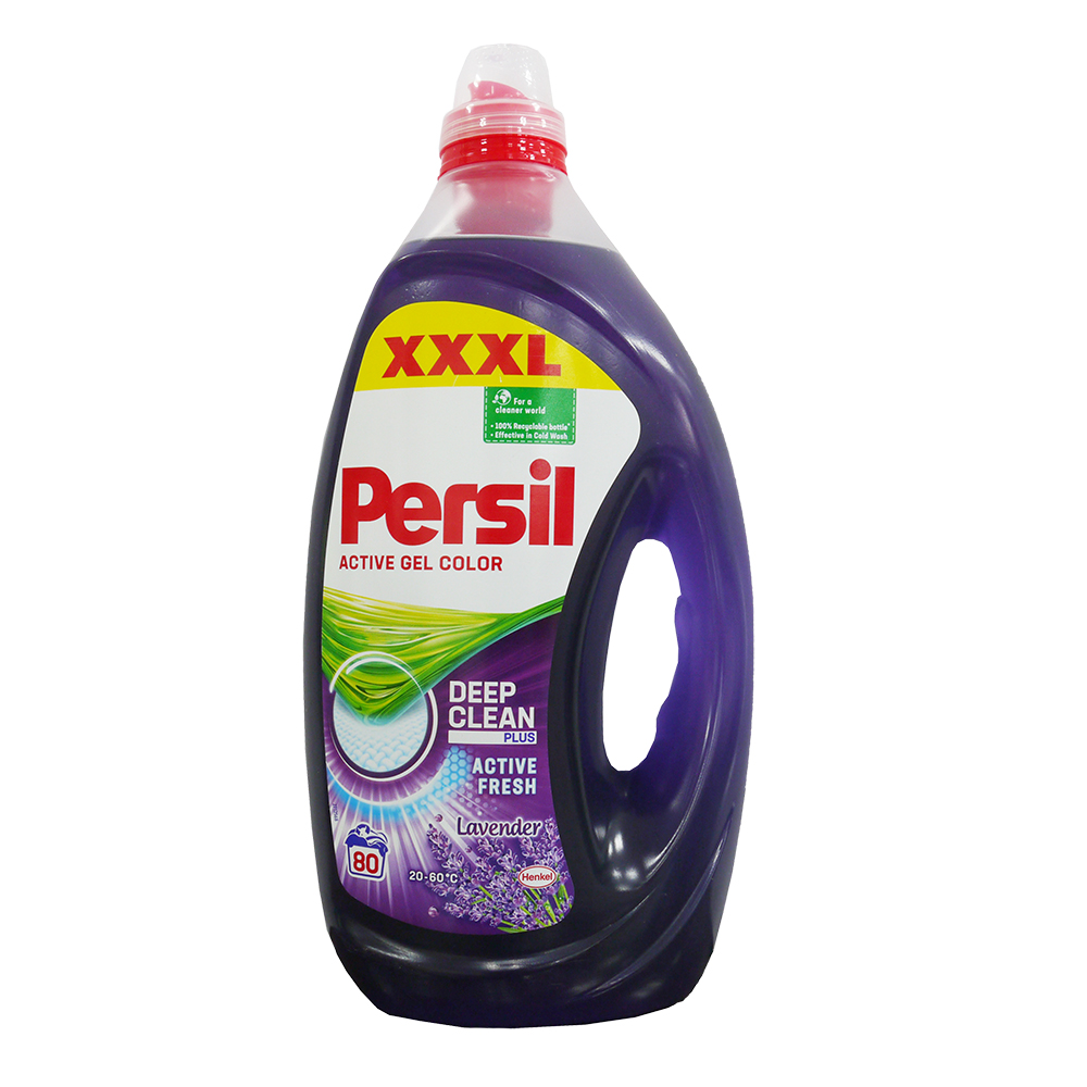 德國PERSIL 酵素洗衣凝露 -薰衣草香味 (紫) 80杯(4L)