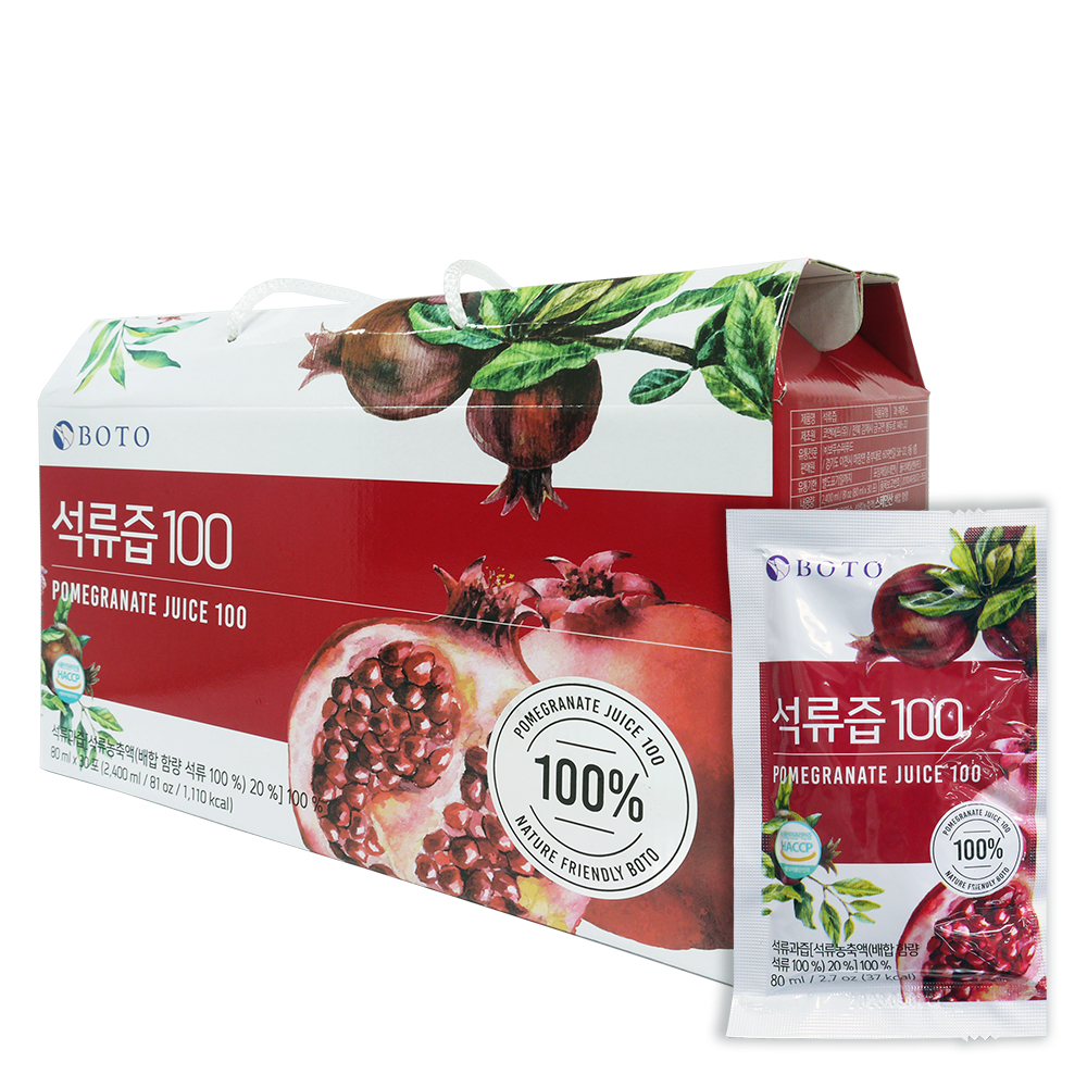 韓國BOTO 高濃度紅石榴美妍飲 禮盒(80mlx30包)