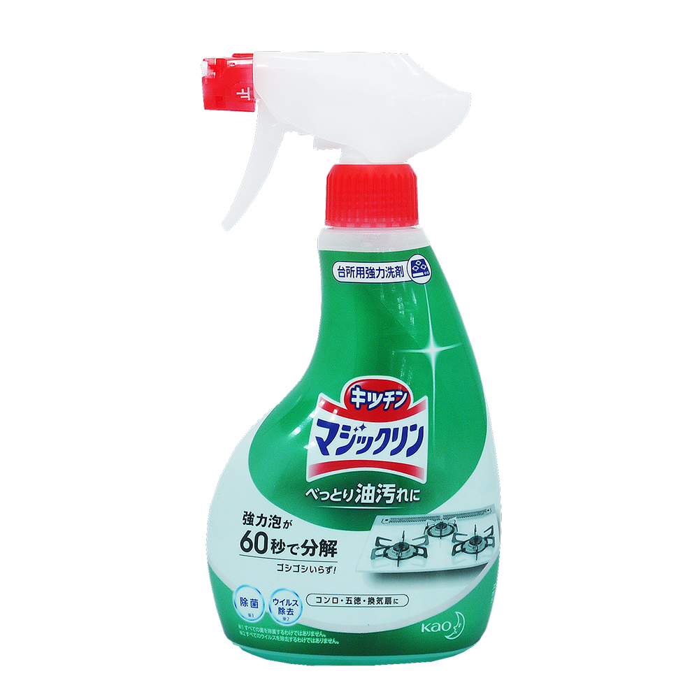 日本花王 KAO Magiclean 强力泡沫型廚房油污 清潔劑(400ml)