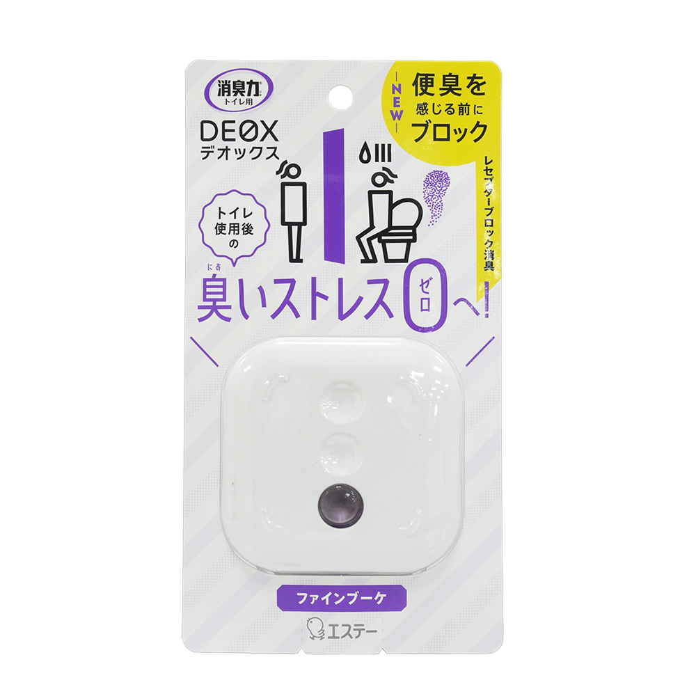 日本 ST雞仔牌 消臭力 DEOX 廁所香水除臭劑(紫)華麗花香(6ml)