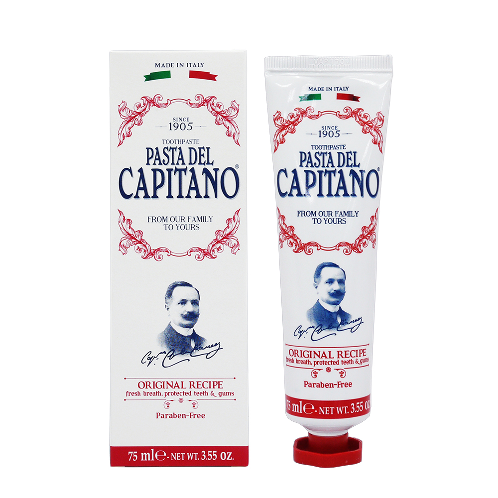 義大利PASTA DEL CAPITANO 義大利隊長牙膏 1905 經典全效 紅色(75ml)