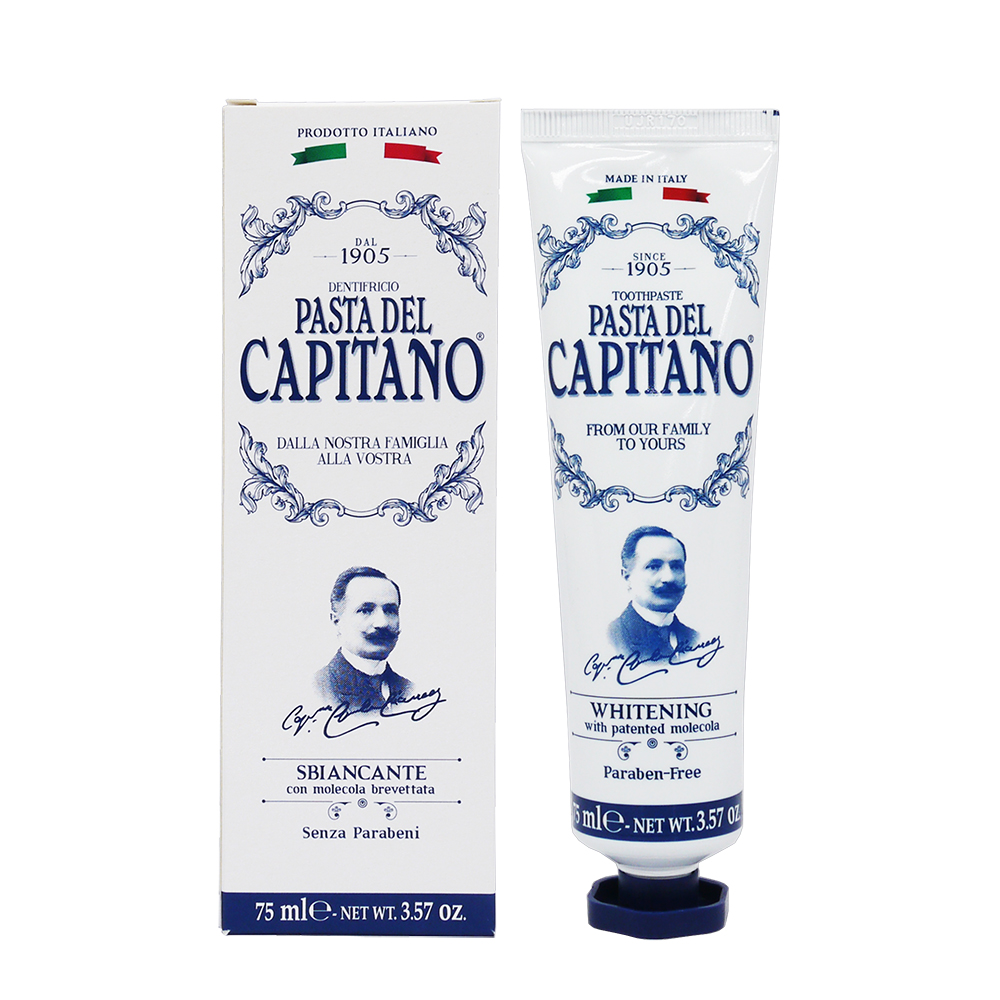 義大利PASTA DEL CAPITANO 義大利隊長牙膏  1905 淨白潔淨 深藍(75ml)