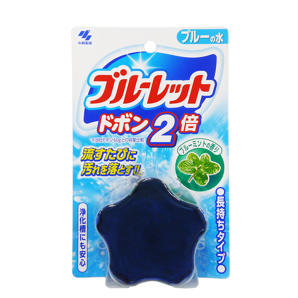 日本KOBAYASHI 小林製藥 馬桶除臭清潔錠(藍-薄荷)(120g)