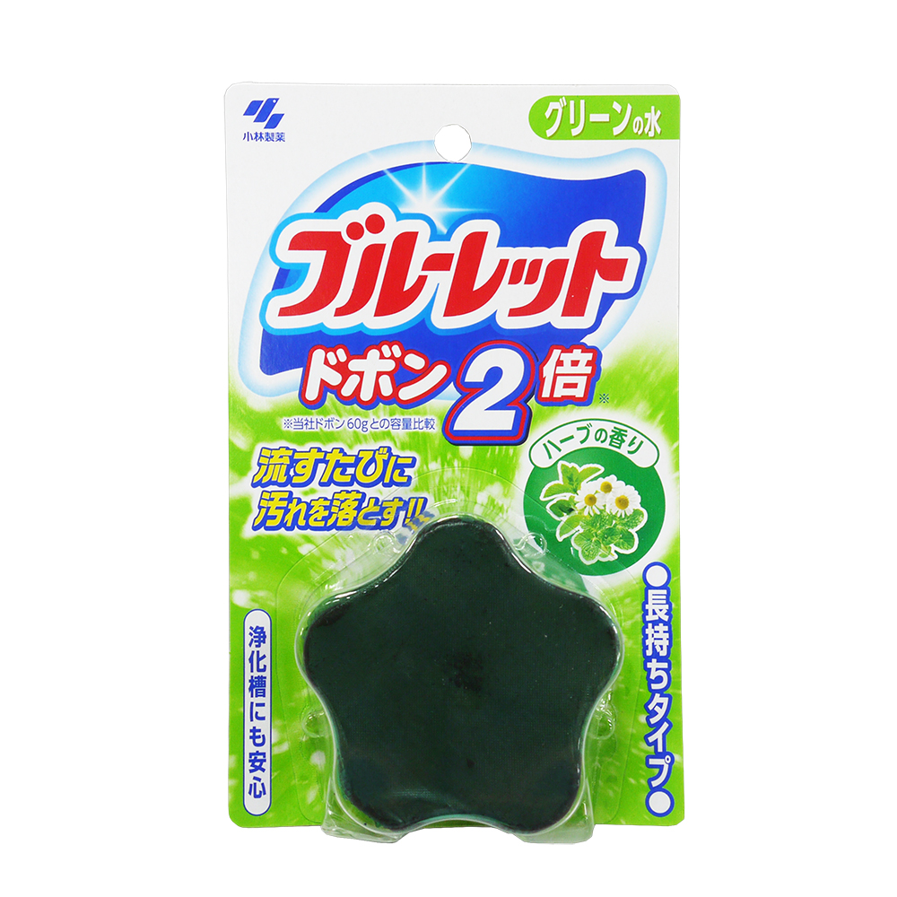 日本KOBAYASHI 小林製藥 馬桶除臭清潔錠(綠-甘菊香)(120g)