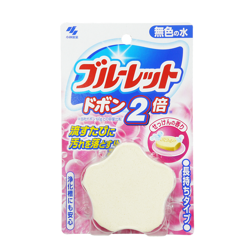 日本KOBAYASHI 小林製藥 馬桶除臭清潔錠(粉紅-皂香)(120g)