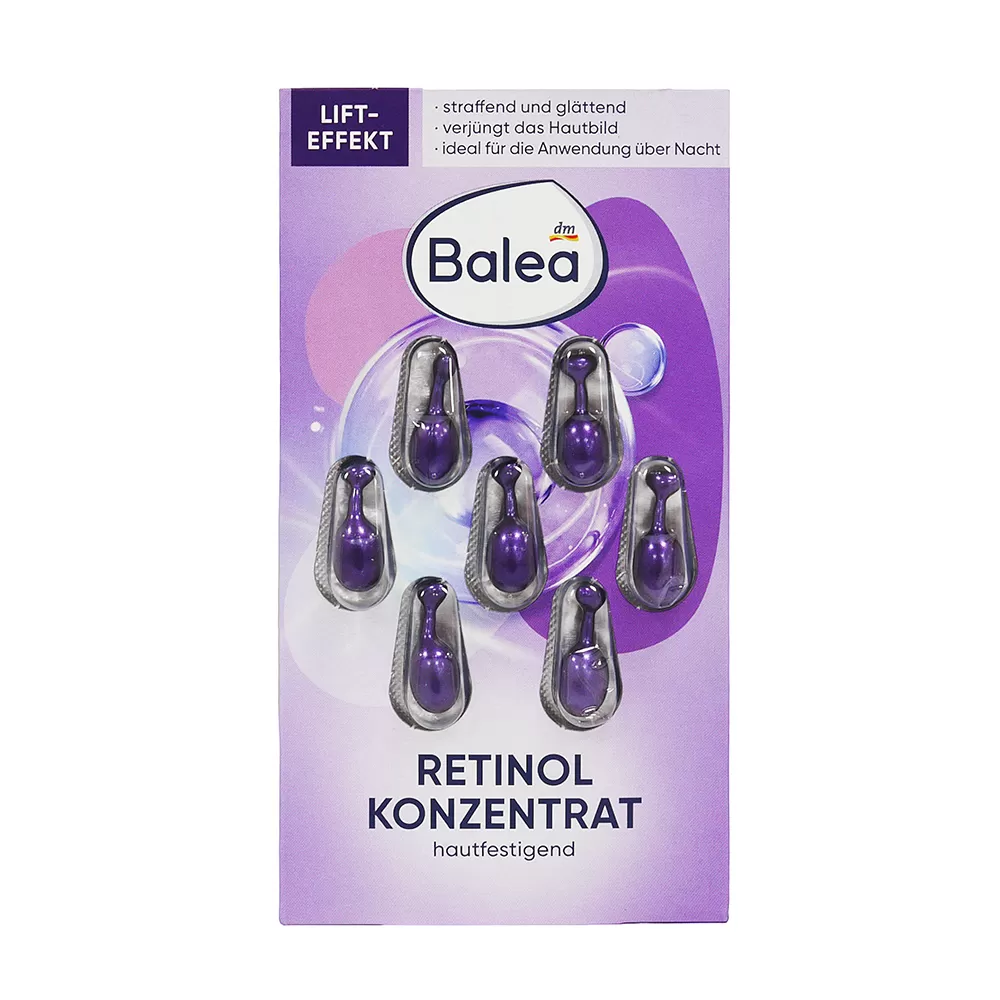 德國dm BALEA KONZENTRAT RETINOL 視黃醇緊膚膠囊(1ml*7(紫))