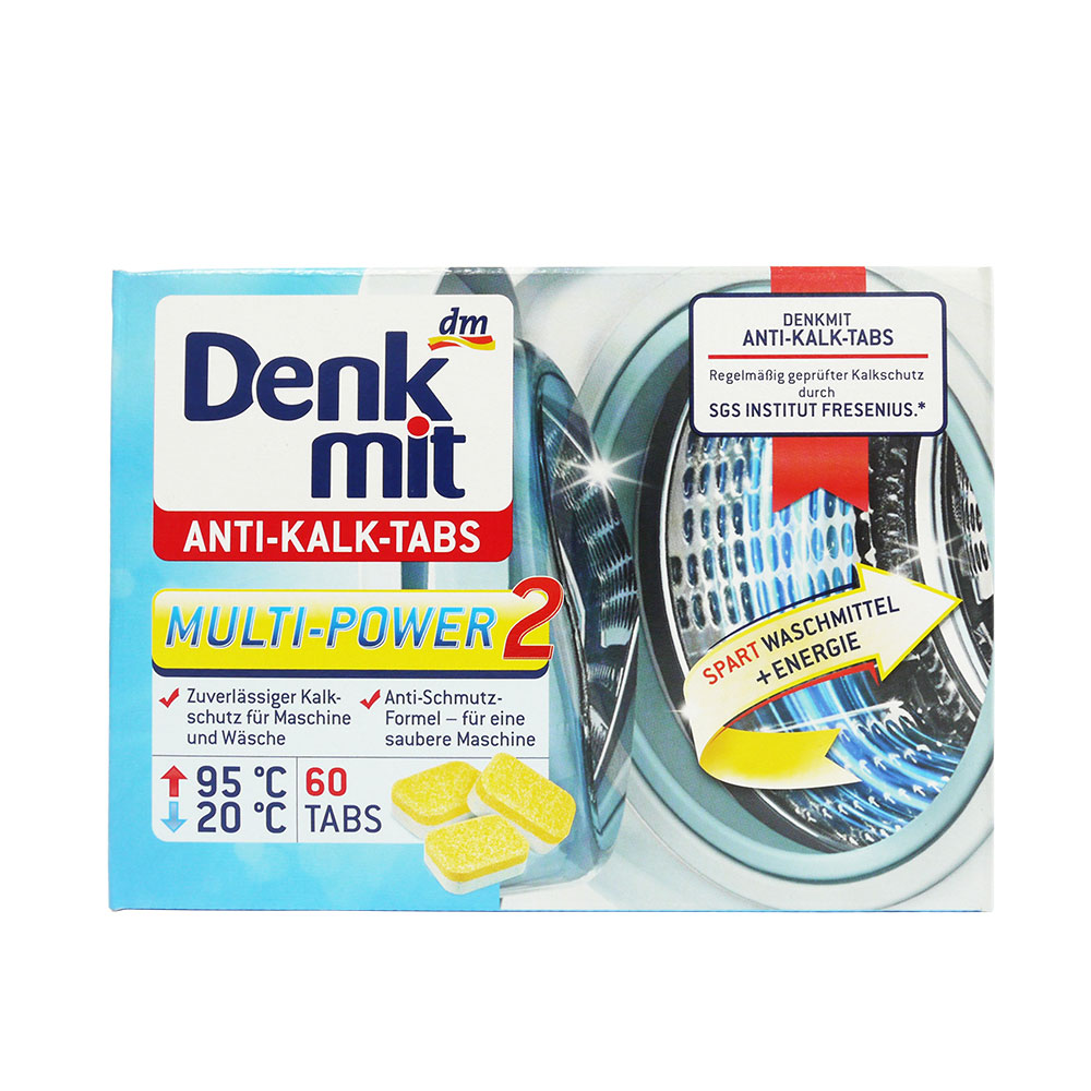 德國dm Denkmit 洗衣槽清潔錠(60-PACK,960公克)
