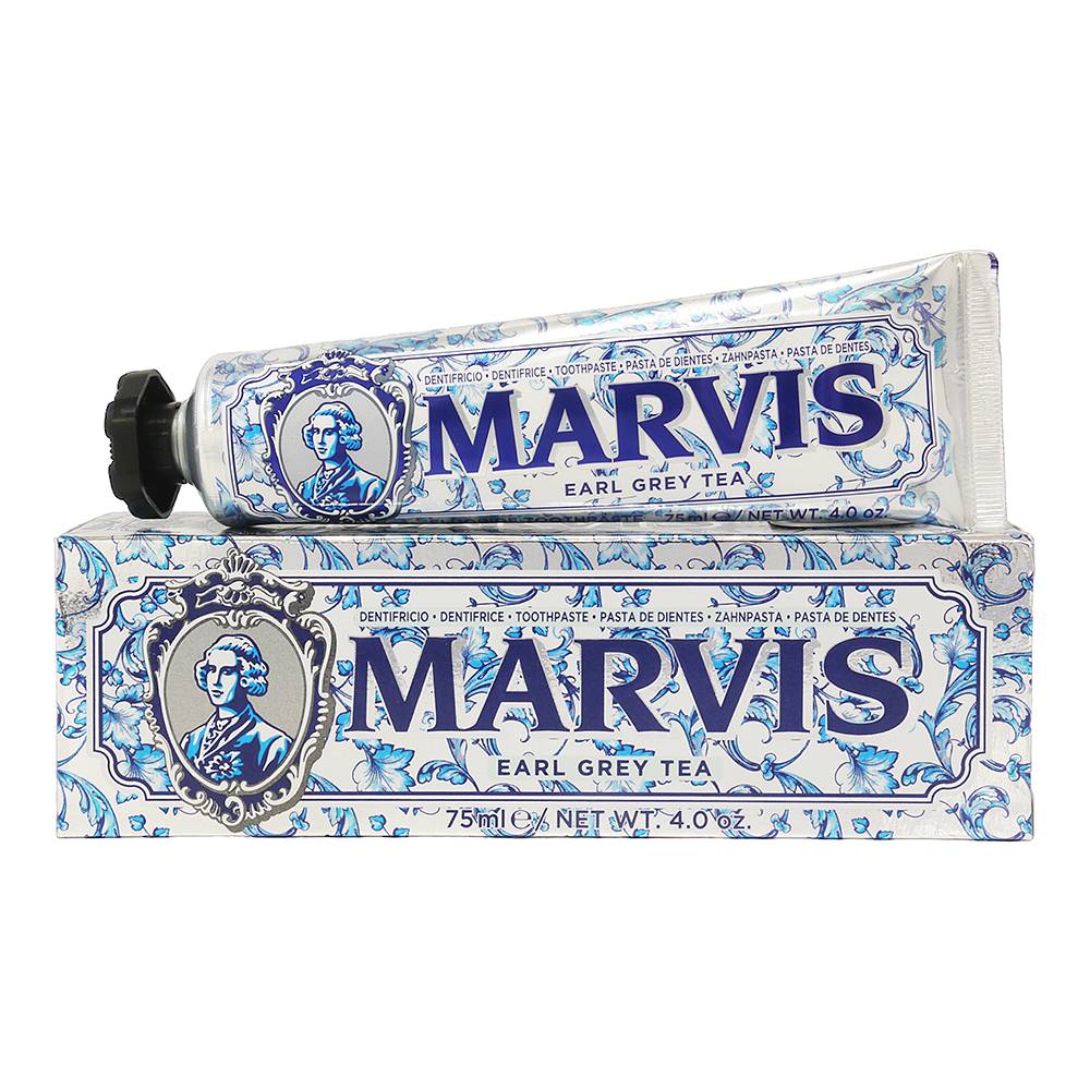 義大利MARVIS EARL GREAY TEA 義大利頂級牙膏午後伯爵茶(75ML花藍)