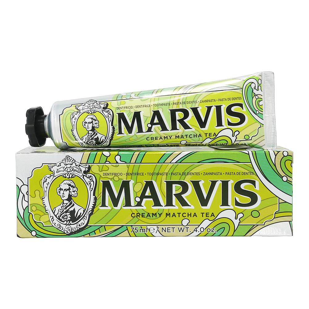 義大利MARVIS CREAMY MATCHA TEA 義大利頂級牙膏奶油抹茶(75ML彩綠)