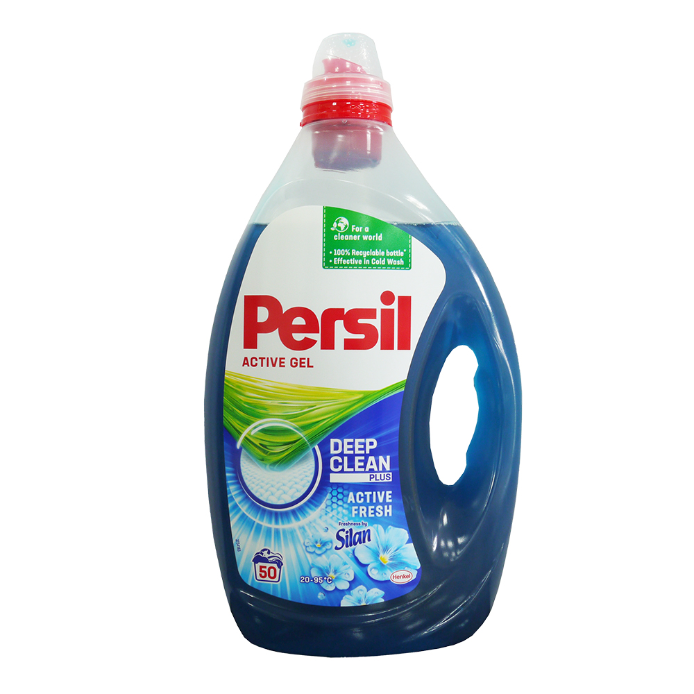 德國PERSIL 酵素洗衣凝露 POWER GEL (花香藍)香味  50杯 (2.5L)