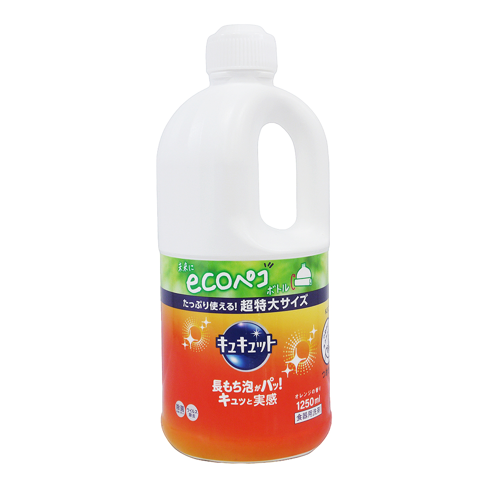 日本花王 KAO Cucute 超大容量洗碗精 橙香(1250ml)