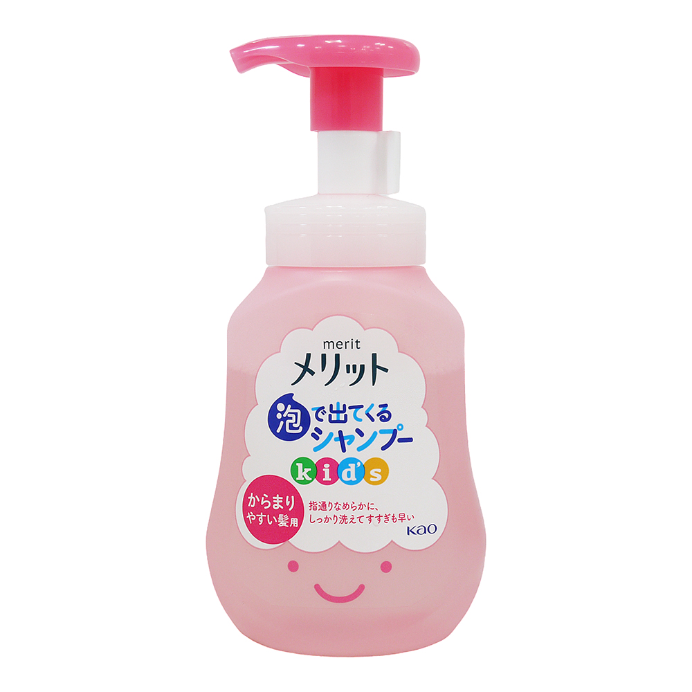 日本KAO 花王 merit 兒童專用無矽靈洗髮泡沫(易打結髮質)(300ml)