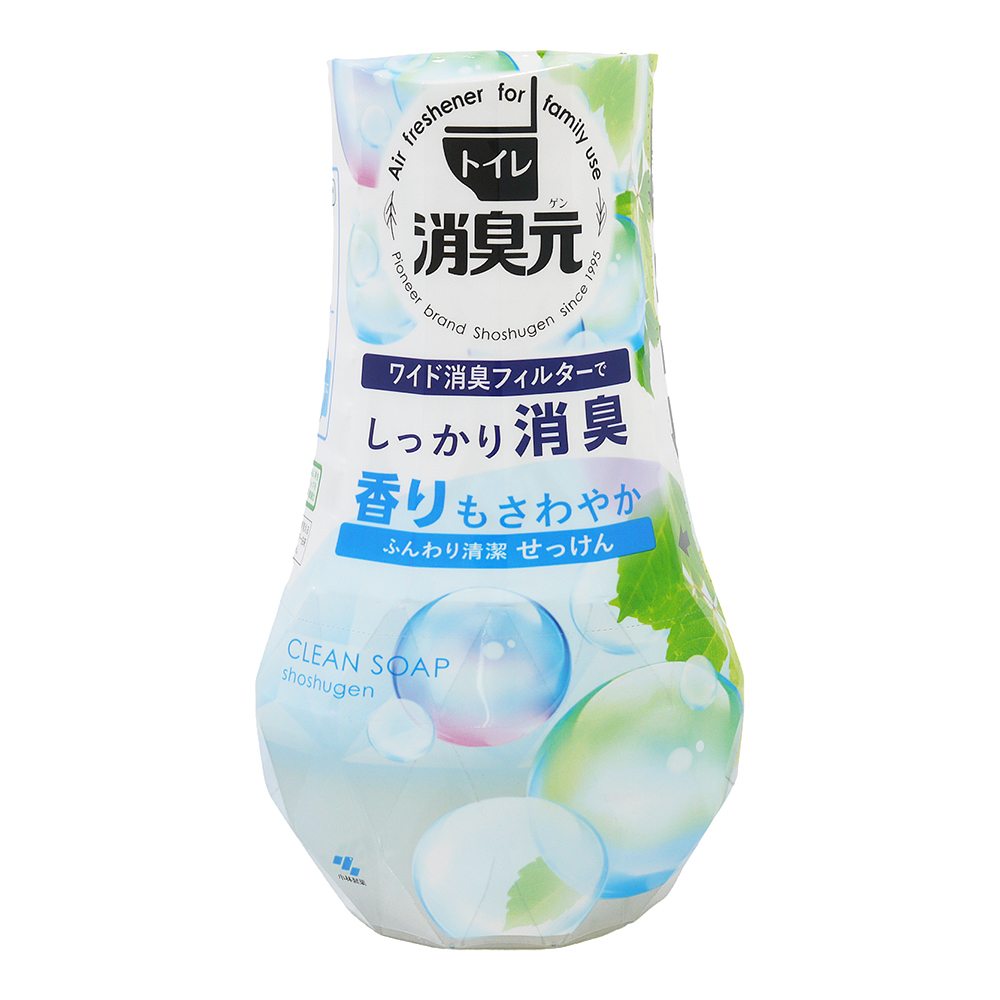 日本KOBAYASHI 小林製藥 消臭元 廁所除臭芳香劑 潔淨皂香(400ml)