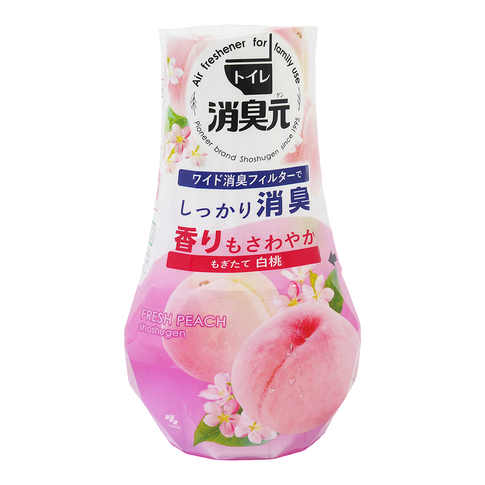 日本KOBAYASHI 小林製藥 消臭元 廁所除臭芳香劑 清甜白桃(400ml)