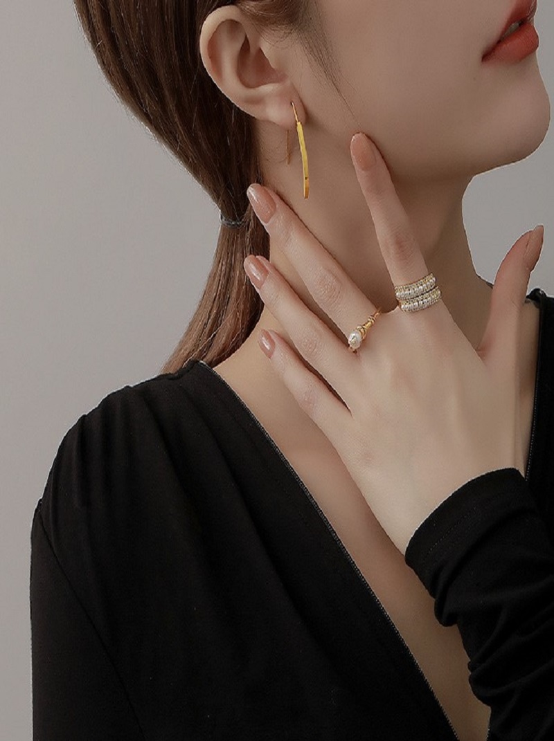 韓國簡約時尚幾何耳環