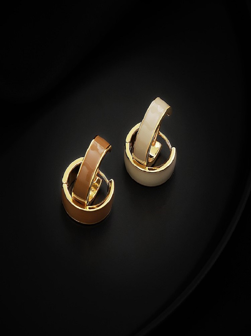 法式設計滴釉輕奢氣質耳環,百搭,氣質,時尚,HBBS9917,法式設計滴釉輕奢氣質耳環