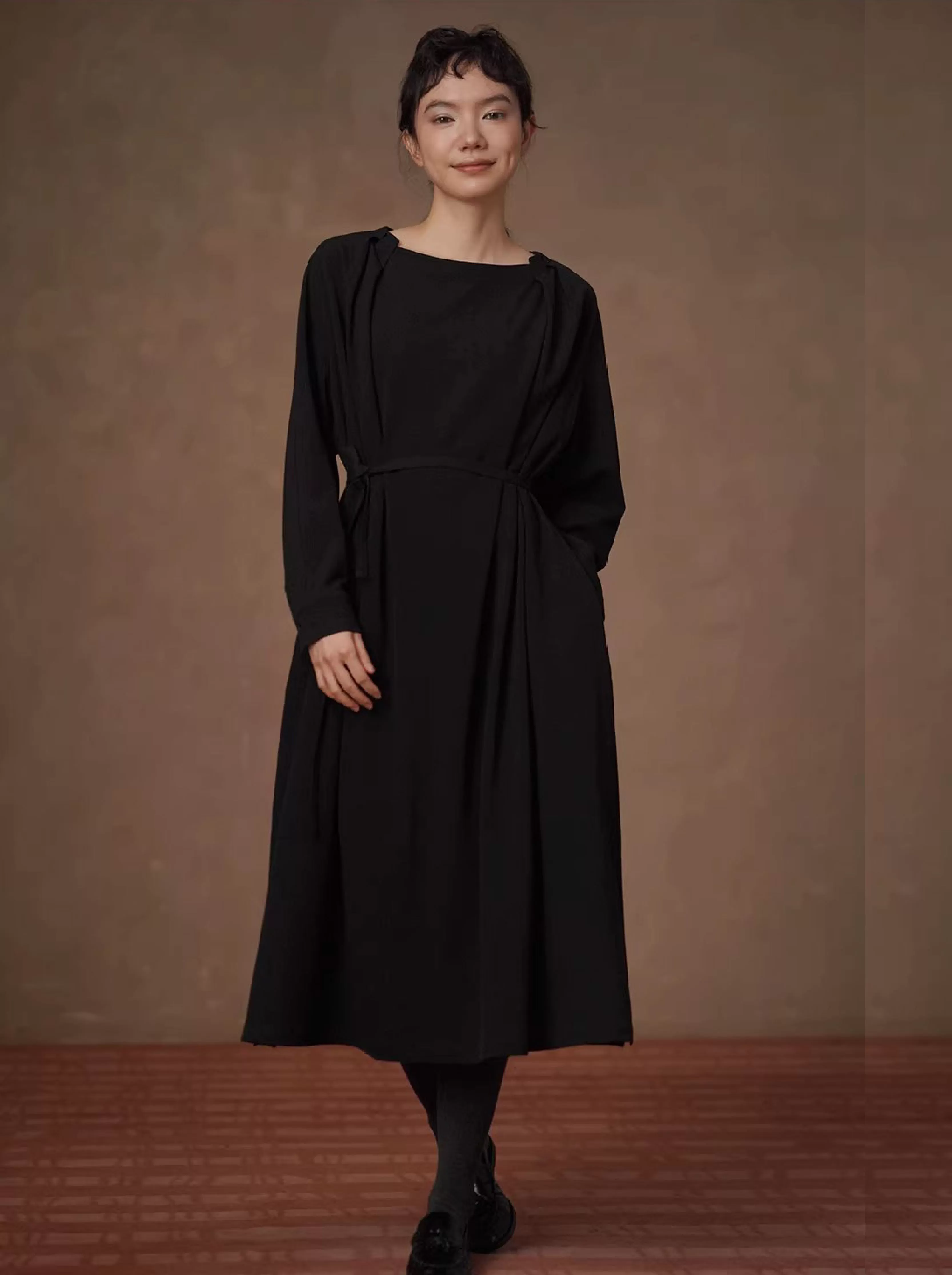 氣質且包容滿分通勤洋裝寬鬆精緻設計感顯瘦遮肉裙子