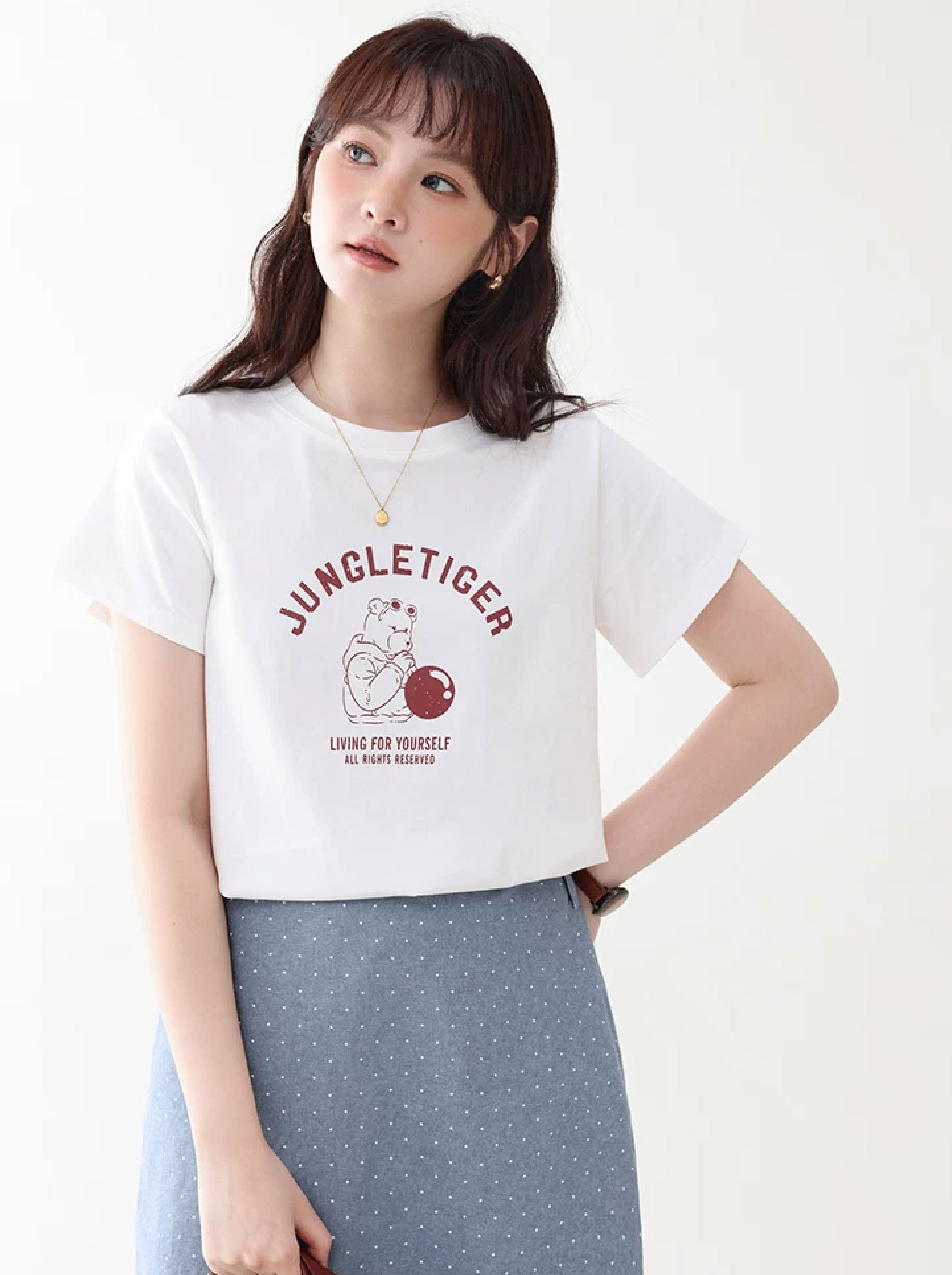 卡通印花寬鬆純棉短袖T恤女夏新款時尚百搭圓領上衣