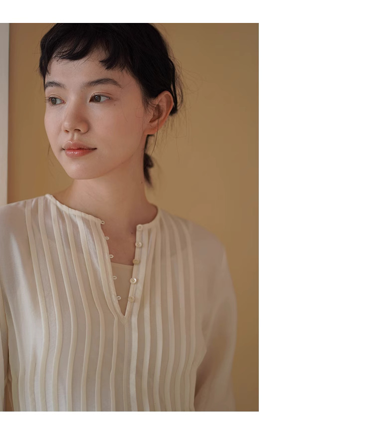 優雅流光氣質立體塔克線收腰精緻復古顯瘦氛圍洋裝女