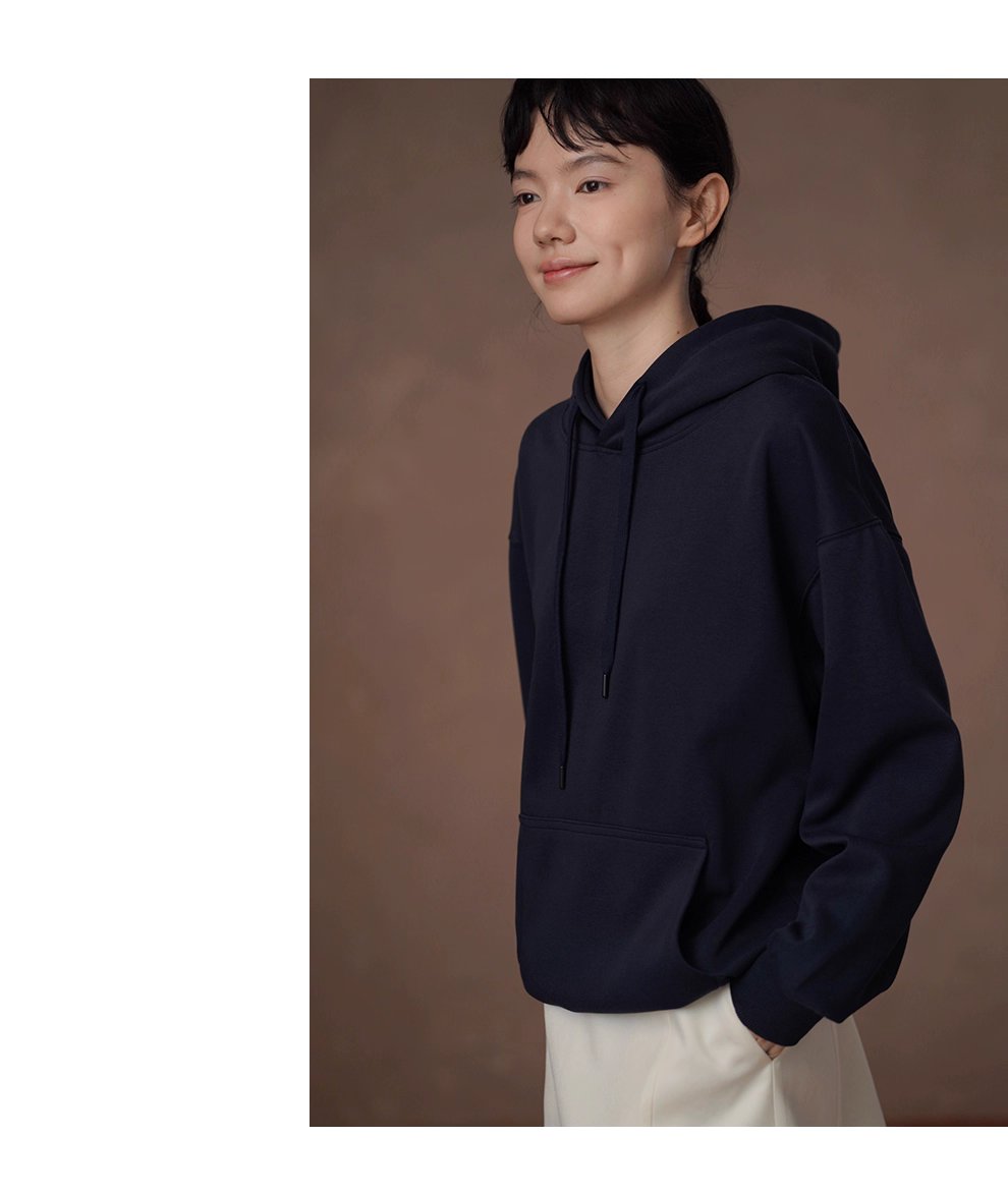 入秋B買性價比系列多色基本款休閒親膚寬鬆顯瘦連帽衛衣