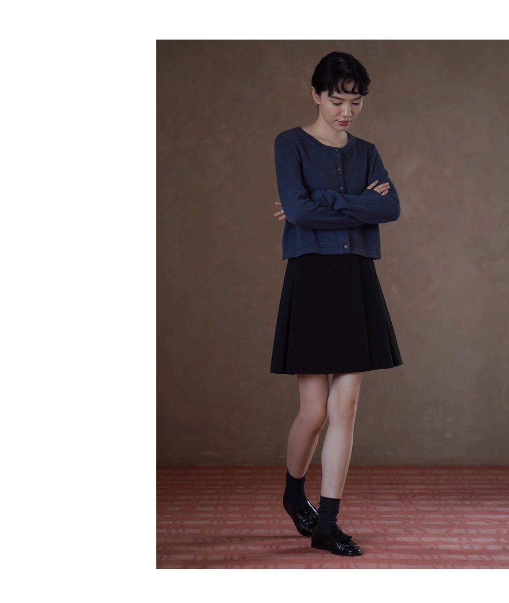 輕盈玲瓏百搭圓領短外套顯瘦正肩棉感針織通勤開襟衫女