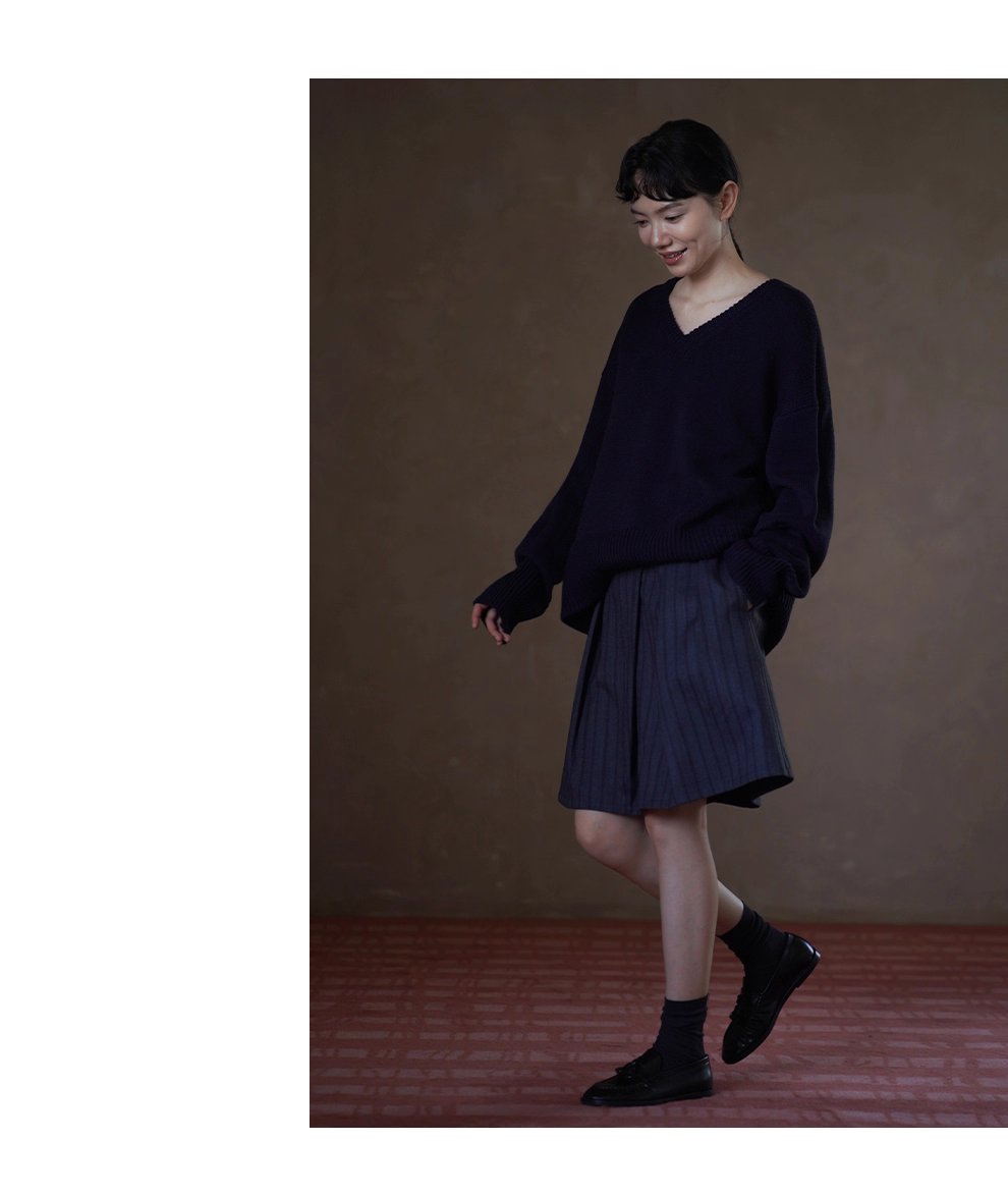 品質暗條紋肌理感斜門襟中長百褶高腰顯瘦學院風半身裙