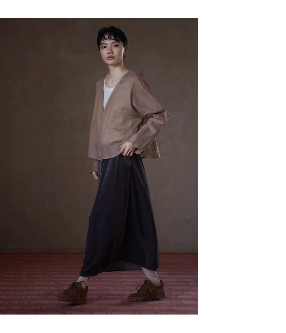 高密度植絨工藝豐滿絨感低調光澤絲絨裙高腰顯瘦半身裙