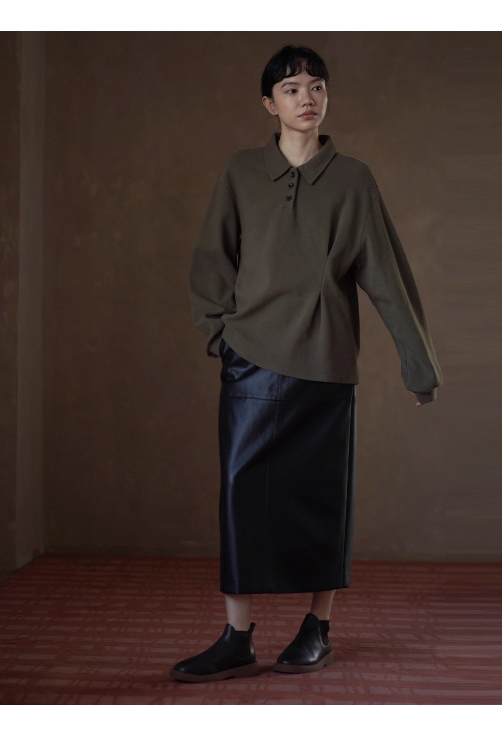 柔軟100棉經典美式Polo領寬鬆翻領顯瘦不挑人休閒衛衣女,柔軟100棉經典美式Polo領寬鬆翻領顯瘦不挑人休閒衛衣女,HBEW1044,柔軟100棉經典美式Polo領寬鬆翻領顯瘦不挑人休閒衛衣女,半開翻領,全棉面料