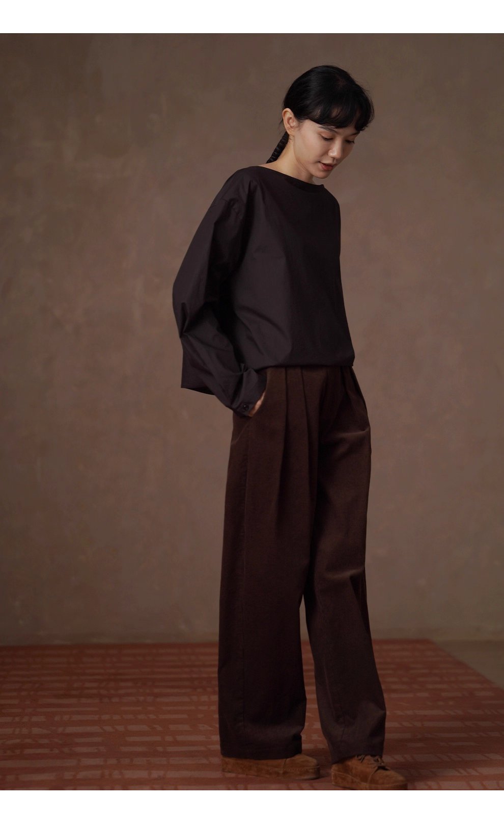 百變通勤兩穿氣質襯衫挺括100棉V領顯瘦寬鬆長袖上衣女