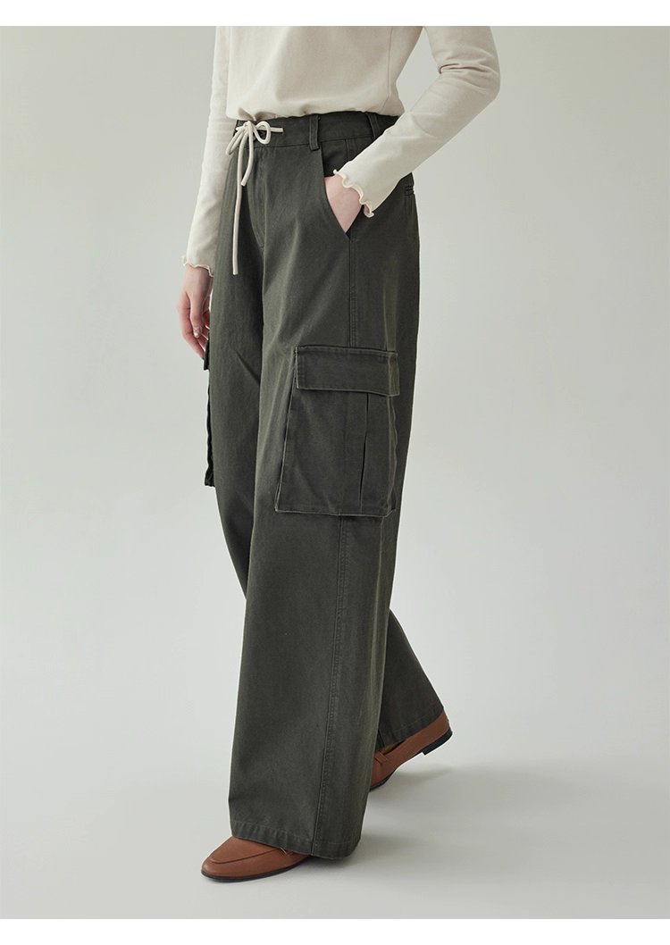 繫帶高腰純棉直筒休閒褲女秋季新款百搭工裝長褲,繫帶高腰純棉直筒休閒褲女秋季新款百搭工裝長褲,HBEW3026,繫帶高腰純棉直筒休閒褲女秋季新款百搭工裝長褲,高腰直筒,全棉面料
