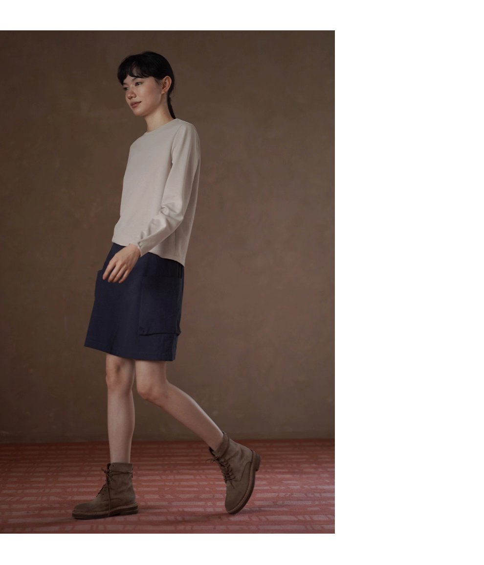 強包容配色基本款內搭可調式連結袖口圓領寬鬆T恤上衣女